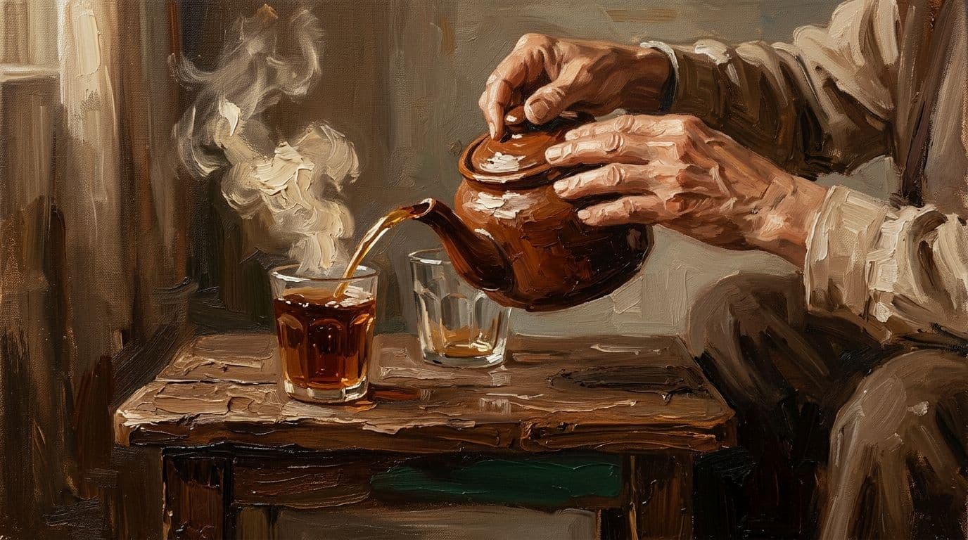 Руки заваривают чай для кого-то ещё — служение как маленькое конкретное действие